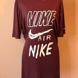 Nike Dri-FIT Burgundy Tee